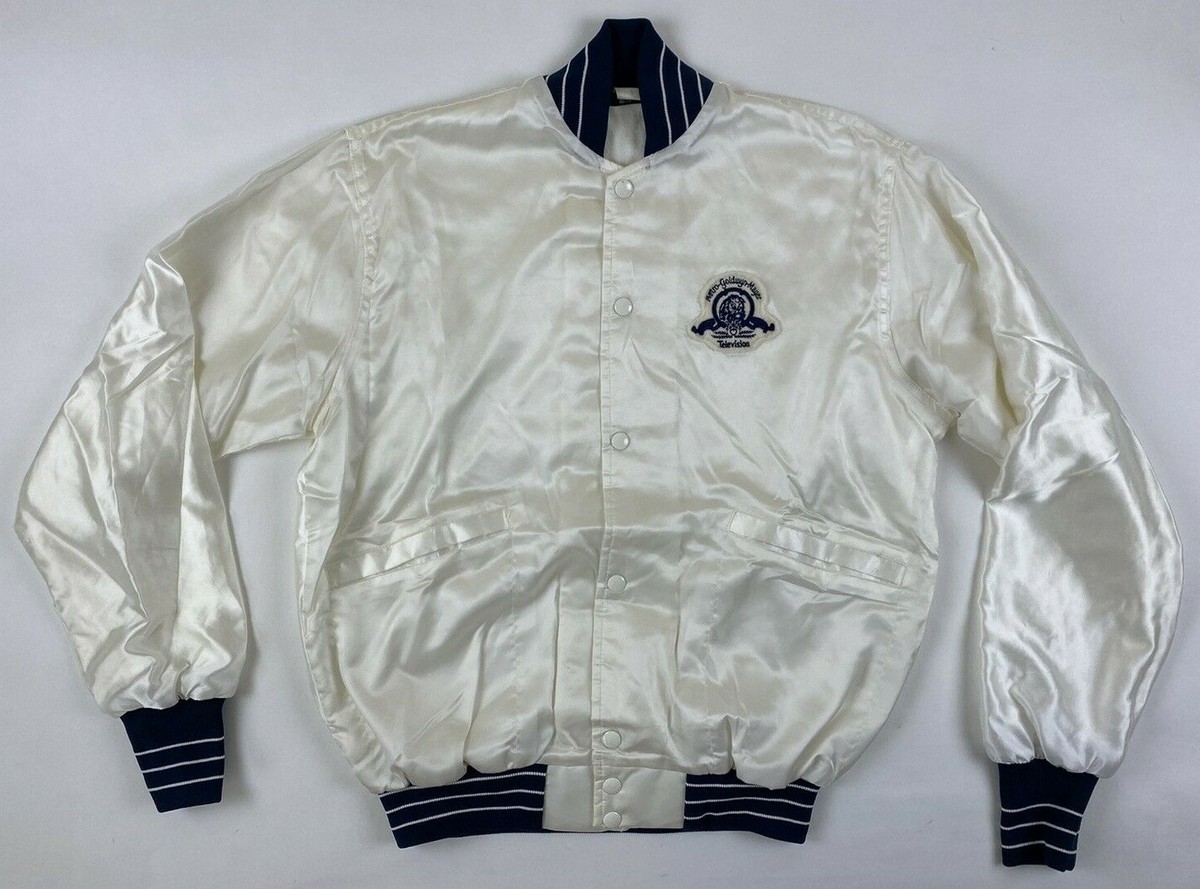 Veste Bomber Satinée Vintage MGM (Metro Goldwyn-Mayer) Années 80 - Taille S - Occasion Très Bon état