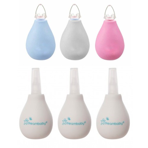 3 Pc Baby Nose Sucker Bulb Infant Nostril Suction Clean Mucus Hospital Grade !
