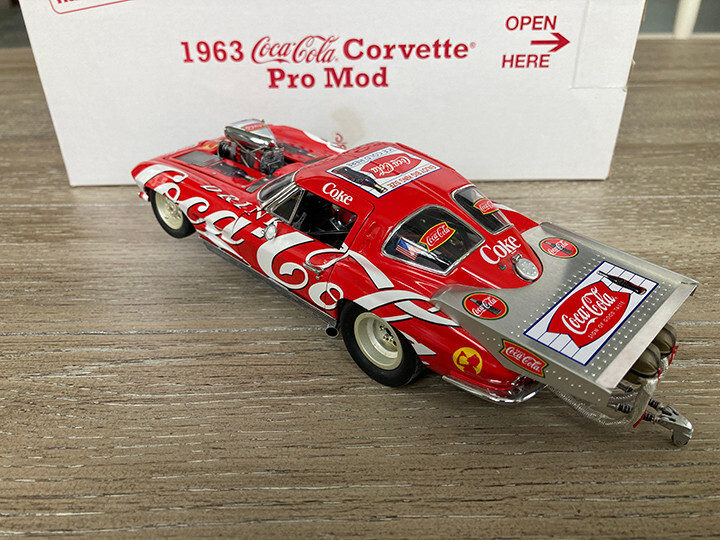 Danbury Mint Coca-Cola 1963 Corvette Pro Mod Die Cast Dragster | eBay