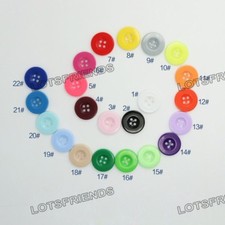 100pcs 4-Holes Resin sewing Buttons wide edge diy 9 10 11 12 15 18 20 23 25mm