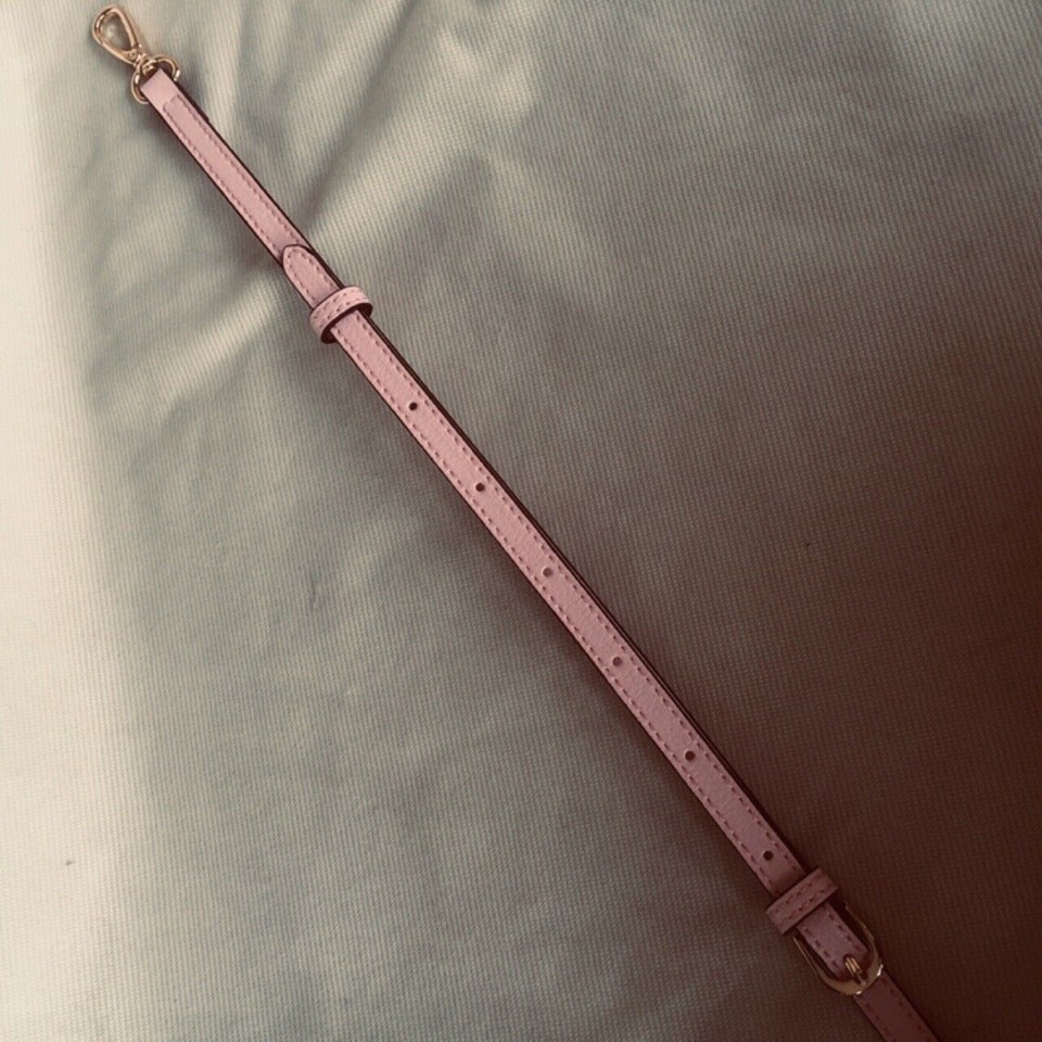 Pink Fixed Crossbody Vachetta Shoulder Strap Replacement For Louis