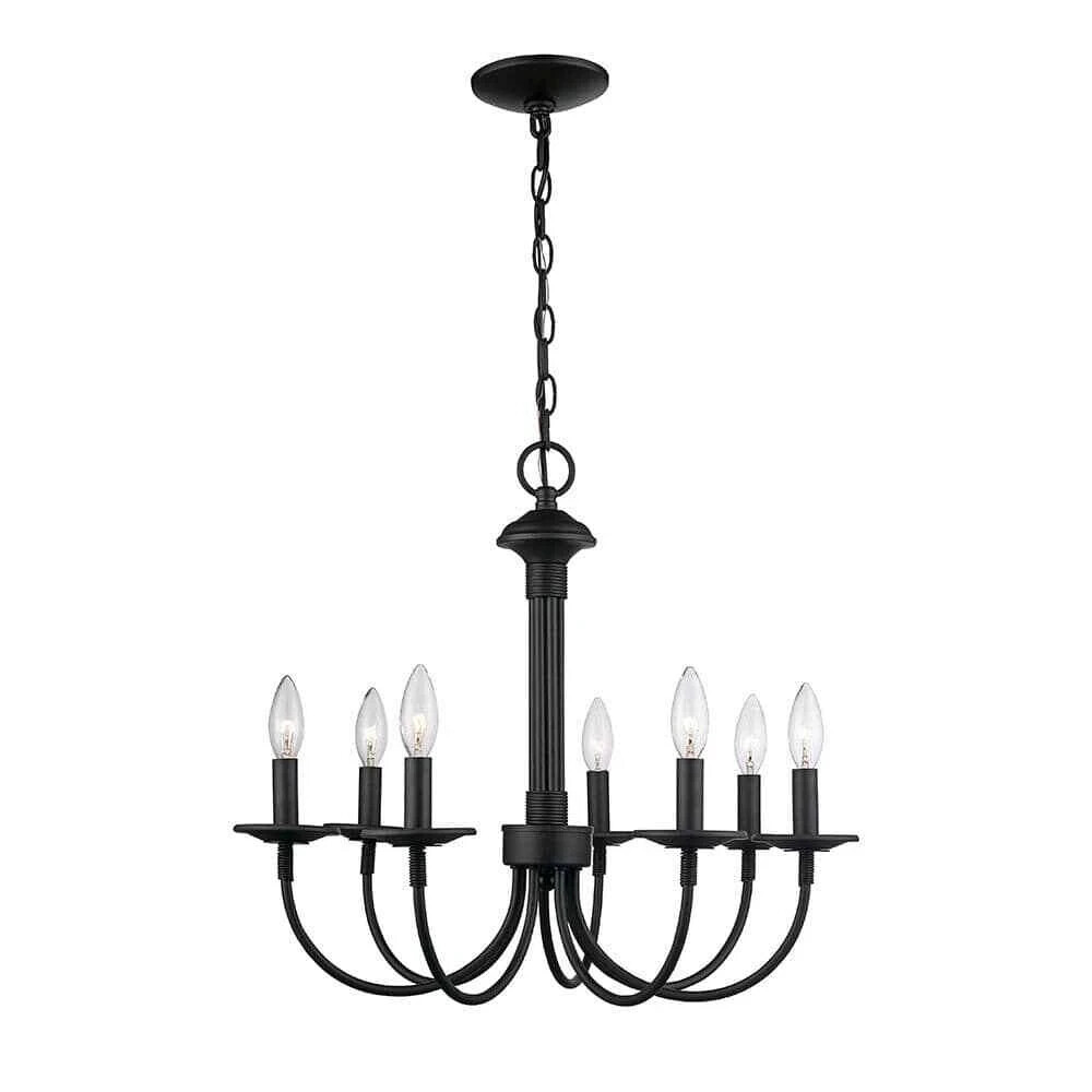 7-Light Oil Rubbed Bronze Candle Chandelier Light Fixture DC-C4232