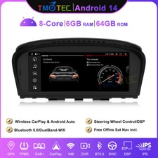 Autoradio 8.8" Android 14 GPS BMW Serie 3 E90 E91 E92 E93 Serie 5 E60 E61 Serie 6 E63 E64 CIC