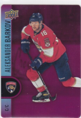 22/23 UD TIM HORTONS..ALEKSANDER BARKOV..RED DIE CUT..# DC-37..PANTHERS