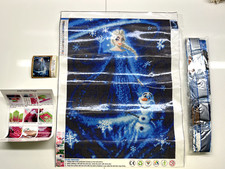 Frozen Elsa  Olaf 5D DIY Diamond Art Painting, Embroidery Kit Craft Disney