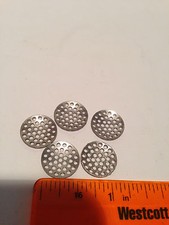 5x EVERLASTING 15mm SMOKING SCREENS PIPE BOWL HONEYCOMB STAINLESS STEEL CONCAVE