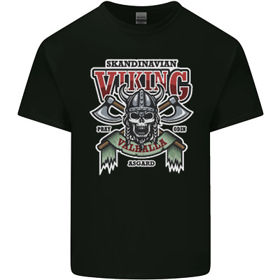 Skandinavischer Wikinger Walhalla Odin Nordischer Gott Kinder T-Shirt Kinder