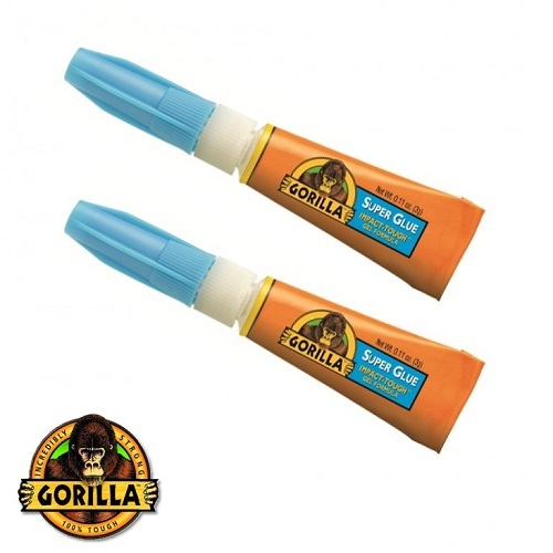 Gorilla Super Glue Tough Bond 2 X3g Tubes AntiClog Cap Multi Purpose