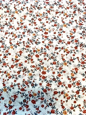 CONCORD CALICO RUST & GOLD ON CREAM NEW 1/3 Yd 45  *ADD L YDG AVAIL**