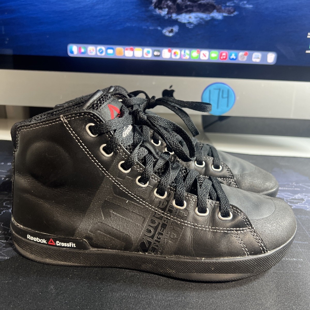 Reebok CrossFit TR 010 Black Power lifting Hi Top Shoe Mens 7 W