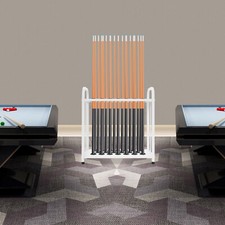 Wood Organizer 20 Hole Pool Cue Rack Stick Holder Floor Stand Billiard Cue Rack