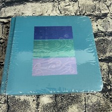 Creative Memories 7x7 Ocean Waves Teal Foiled Album Cover  Pages Scrapbook