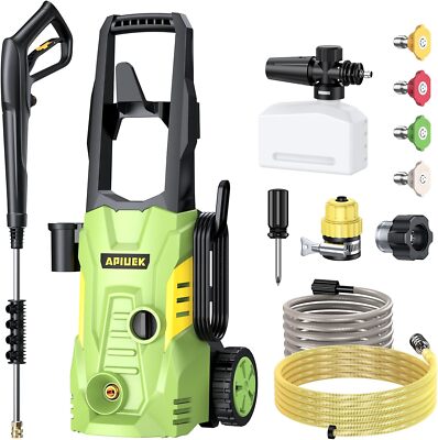Electric High Pressure Washer - Duede Portable Washer with 23 FT Water Outlet & 