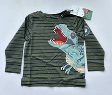 Image of Joules Jack Dinosaur Navy Stripe Long Sleeve T-shirt In Various Sizes *BNWT*