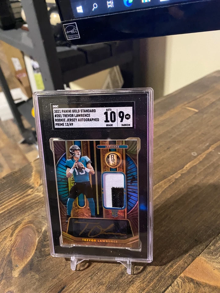 2021 Gold Standard Trevor Lawrence RPA Rookie Patch Autograph #d 13/49 Graded - Image 2 of 2
