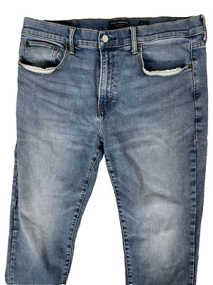 Lucky Brand Men's 223 Straight Jeans 36x30 (Fits 36x29) Comfort Stretch Faded