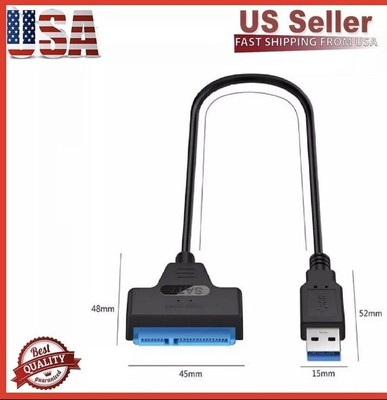SATA to USB 3.0 Adapter Cable for 2.5 inch Hard Drive HDD/SSD Data Transfer