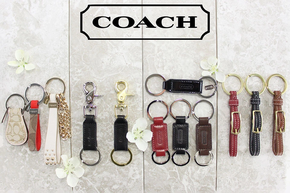 New Coach Leather Loop/ Valet Keychain Key Fob ON SALE!!!