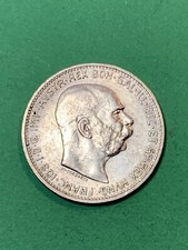 1913 Imperial Hungary Silver 1 Corona (A1818)