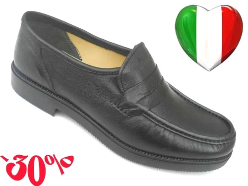 SCARPE UOMO mocassino classiche eleganti  pelle MADE IN ITALY 39 a 46     VV - Foto 7 di 10
