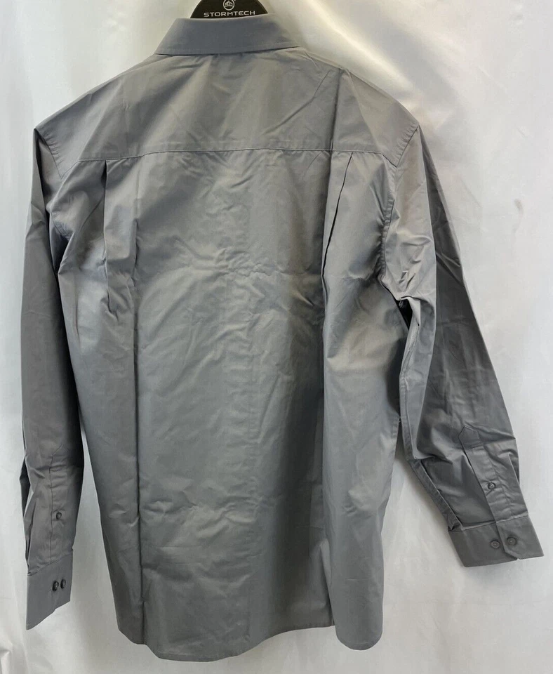 Camisa de vestir gris LG de manga larga para hombre ropa original auténtica de los parques de Disney Foto 3 de 3