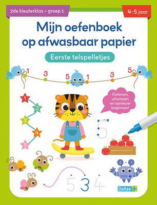 Deltas Schulheft aus waschbarem Papier, erste Zählspiele (4-5 Jah
