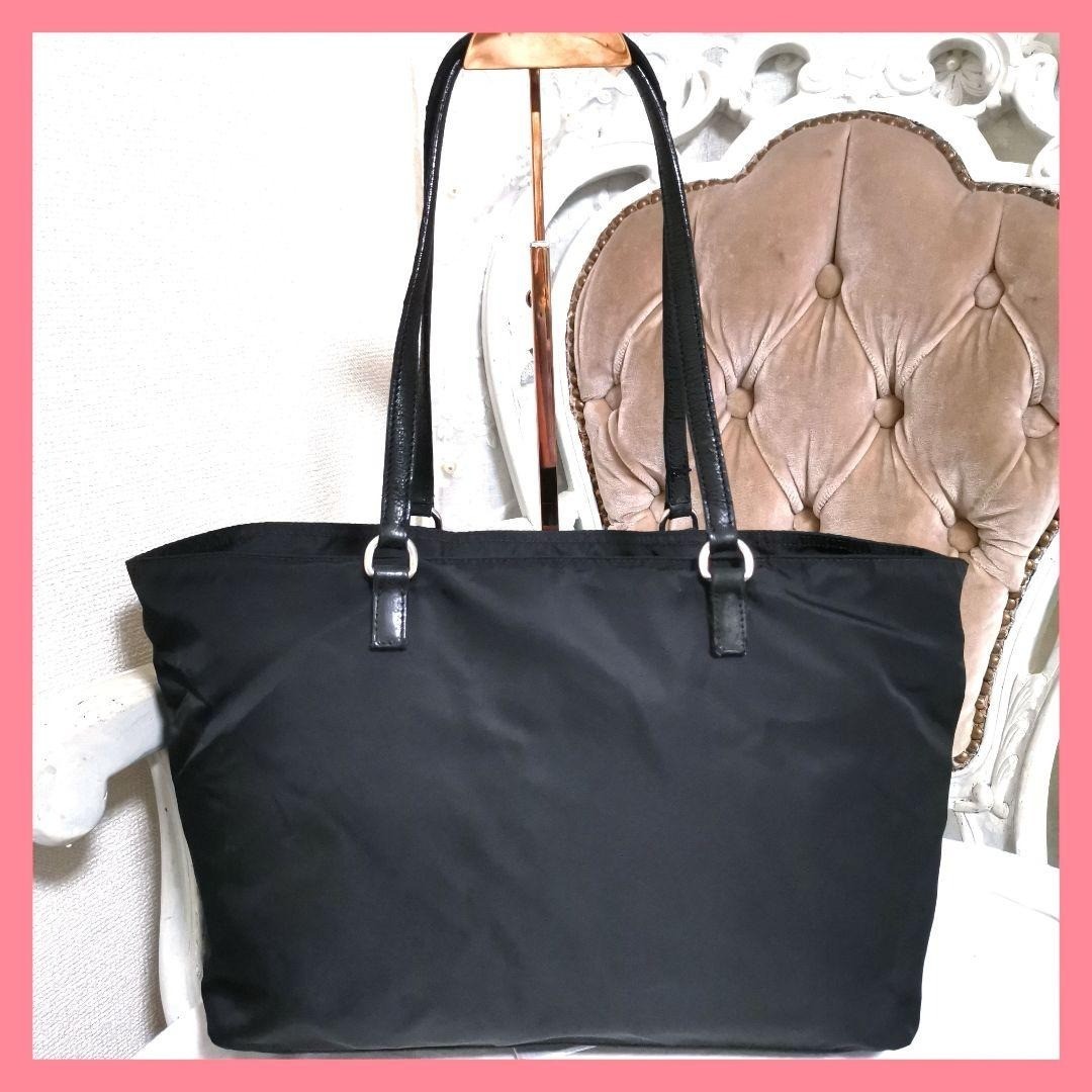 PRADA Large Triangular Logo Shoulder Bag Tote Nyl… - image 3