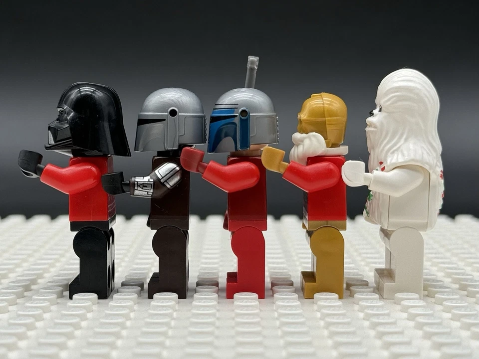 LEGO Star Wars Christmas Minifigure Lot Jango Fett, Darth Vader, Santa, Grogu - Image 4 of 4