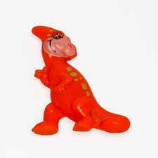 1992 Flintstones Orange Dinosaur Cocoa Pebbles Cereal Premium PVC Toy Figure