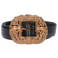 Chrome Hearts Size: 32 CELTIC 1.5 Celtic Center Bar Bronze Buckle Leather