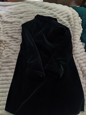 Men's Black Velvet Shawl Lapel One-Button Tuxedo Blazer 40R Inner Pockets