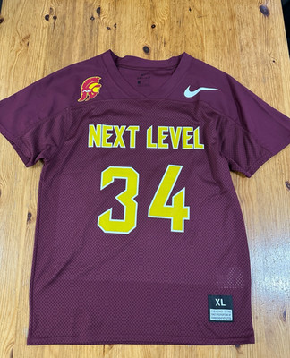 USC Trojans Nike Dri Fit Men Jersey Burgundy Shirt XL Football Next Level