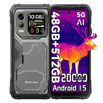 Blackview XPLORE 1 Pro 5G Rugged Smartphone 48GB+512GB Thermal Imaging NFC 64MP
