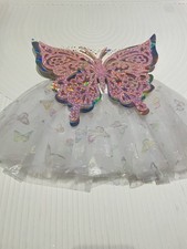 Small Toddler Fairy - Butterfly Colorful- Skirt-Butterfly Wings/ Party Dress