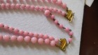 MIRIAM HASKELL STANLEY HAGLER HAND BEADED WIRED PINK NECKLACE GORGEOUS 1940'S — photo 8