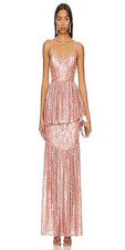 NWT For Love & Lemons x Revolve Shai Maxi Gown in Pink Size Small