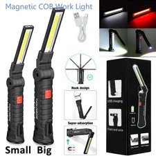 Magnetic COB Work Light Red/White 5-Mode LED for Mechanics, Emergency 1-5 Pack