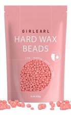 Hard Wax Beads for Hair Removal 1 Lb Bag Rose Pink