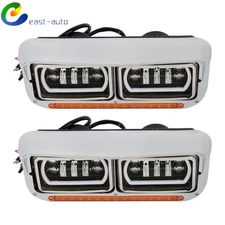 Projector Headlights Lamp For Kenworth W900 1981-2019 For Western Star LED DRL