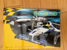 2002 SCALEXTRIC SLOT CAR CATALOG RECING SET FORMULA ENDURANGE ROAD RALLY TOURING