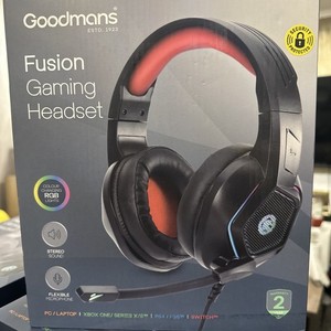 Goodmans Fusion Gaming Headset with Colour Changing Lights PS5 XBOX PC ❤️🎁🎮