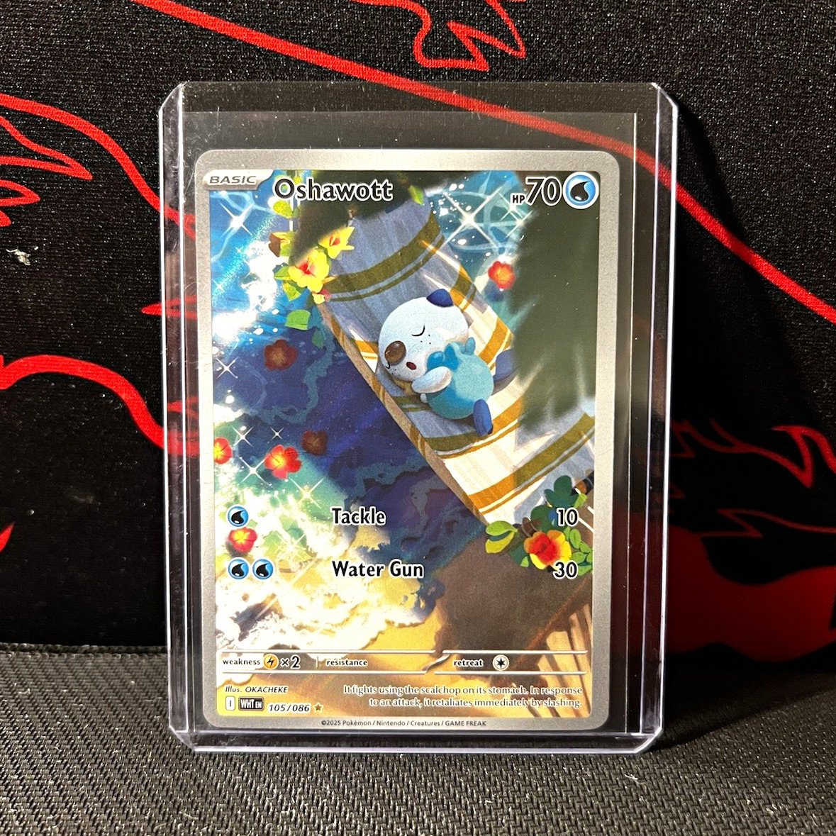 2025 Pokemon White Flare — Oshawott 105/086 (#2 in stock)