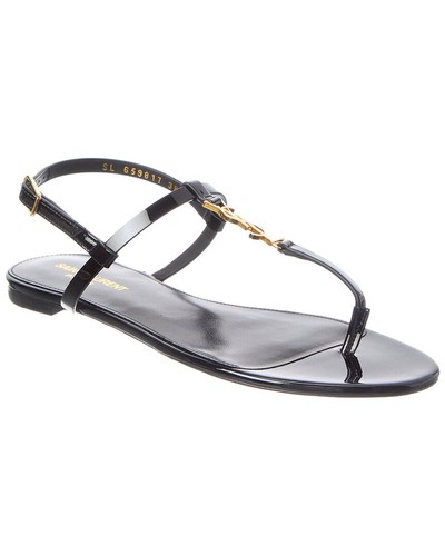 Saint Laurent Cassandra Leather Sandal Women's