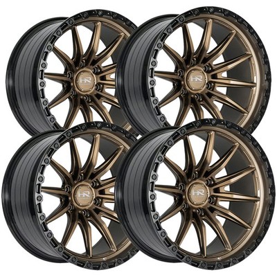 (Set of 4) HardRock Off-Road H114 20x10 6x5.5'' -19mm Bronze Wheels Rims 20'' Inch