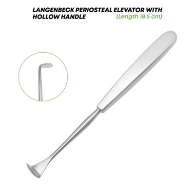 Langenbeck Periosteal Elevator 18.5 cm With Hollow Handle Surgical Instrument