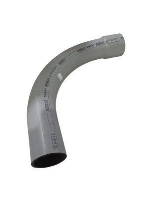 Carlon UA9AKB-CTN Conduit Fitting, PVC Belled End Elbow, 90 Degree, 2-1/2-In.