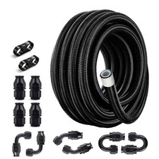 PTFE Braided Fuel Hose 20FT 6AN E85 Compatible Black