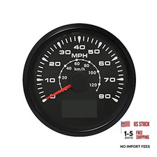Black Black Odometer - 0-120KM/H for Car, Motorcycle, Boat, GPS Speedometer