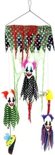Haunted Hill Farm Animatronic Scary Floating 55" Hanging Clowns 