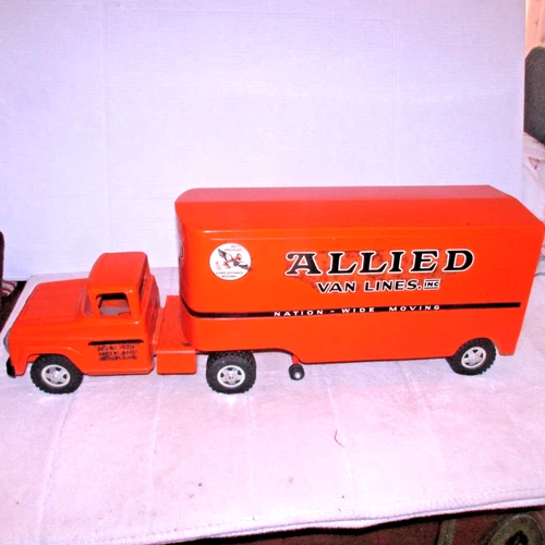 1958-59 Tonka Toys Pressed Steel Allied Van Lines, Inc. Nation Wide Moving Semi